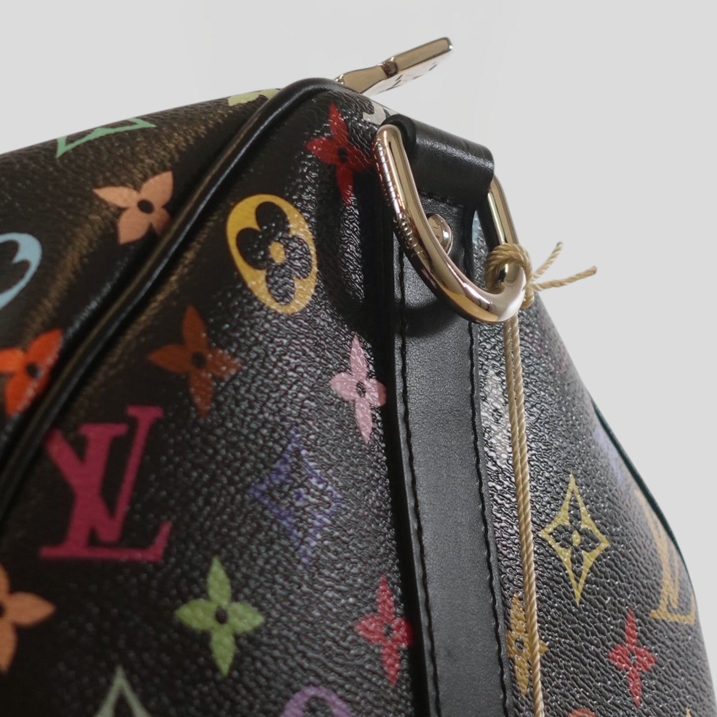 Louis Vuitton x Takashi Murakami Keepall Bandouliere 50 in Black