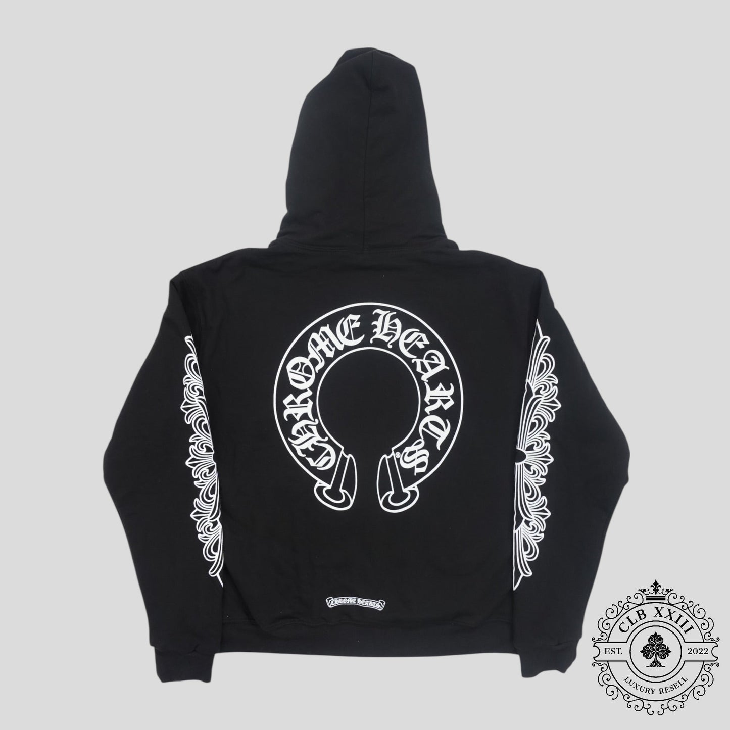 Chrome Hearts Thermal Lined Horseshoe Zip Up Hoodie