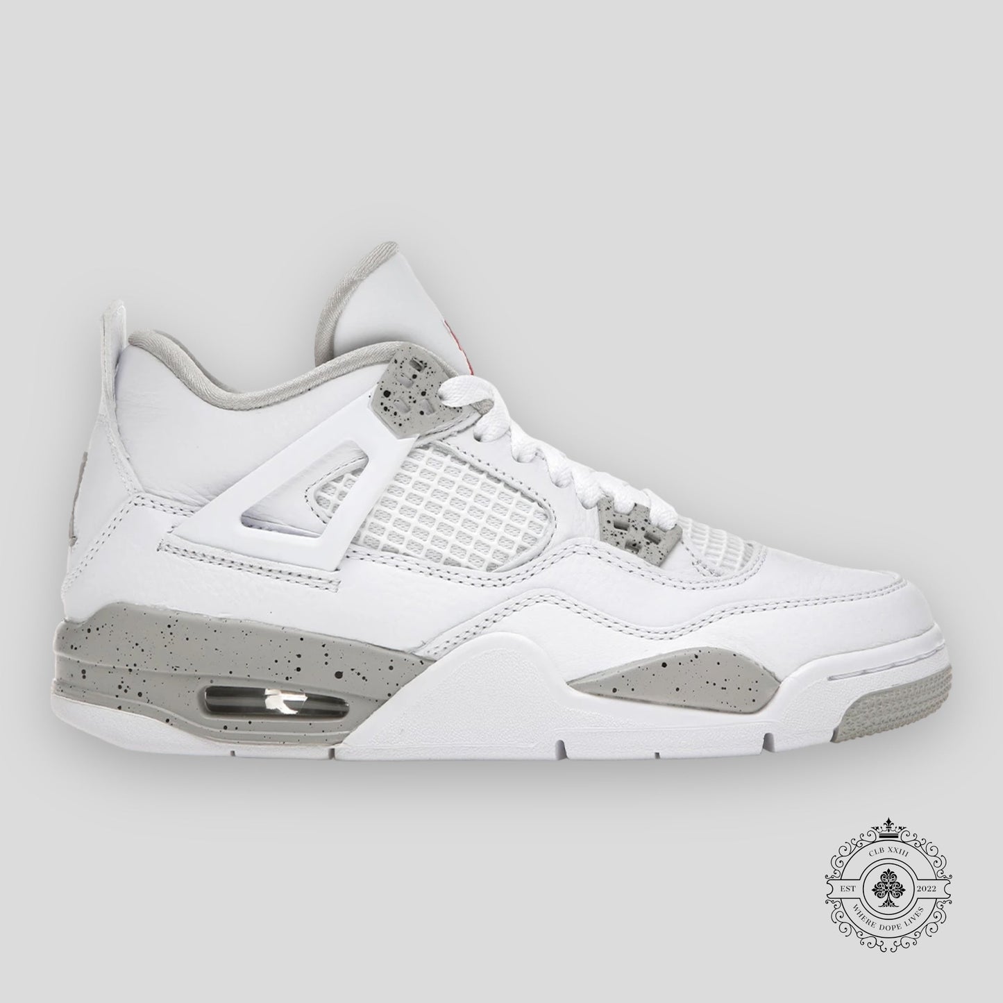 Air Jordan 4 Retro GS White Oreo