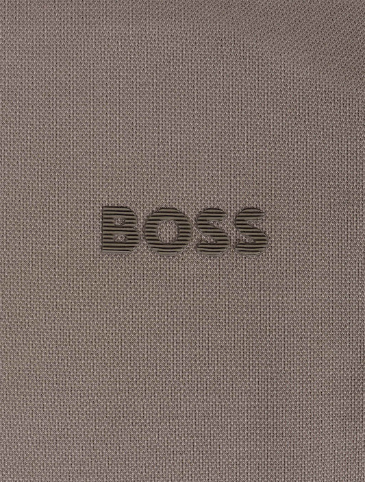 Boss Green Soody MIrror Hoodie - Coffee