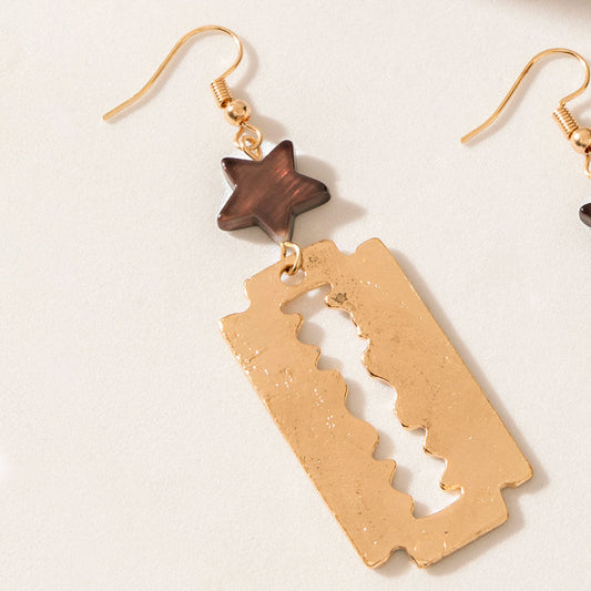 Wild Edge Earrings in Dusty Gold