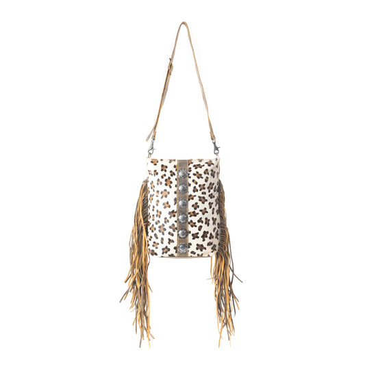 Ornamental Leather & Hairon Bag