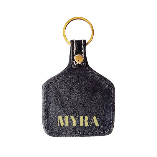 Trails East Hand-tooled Key Fob