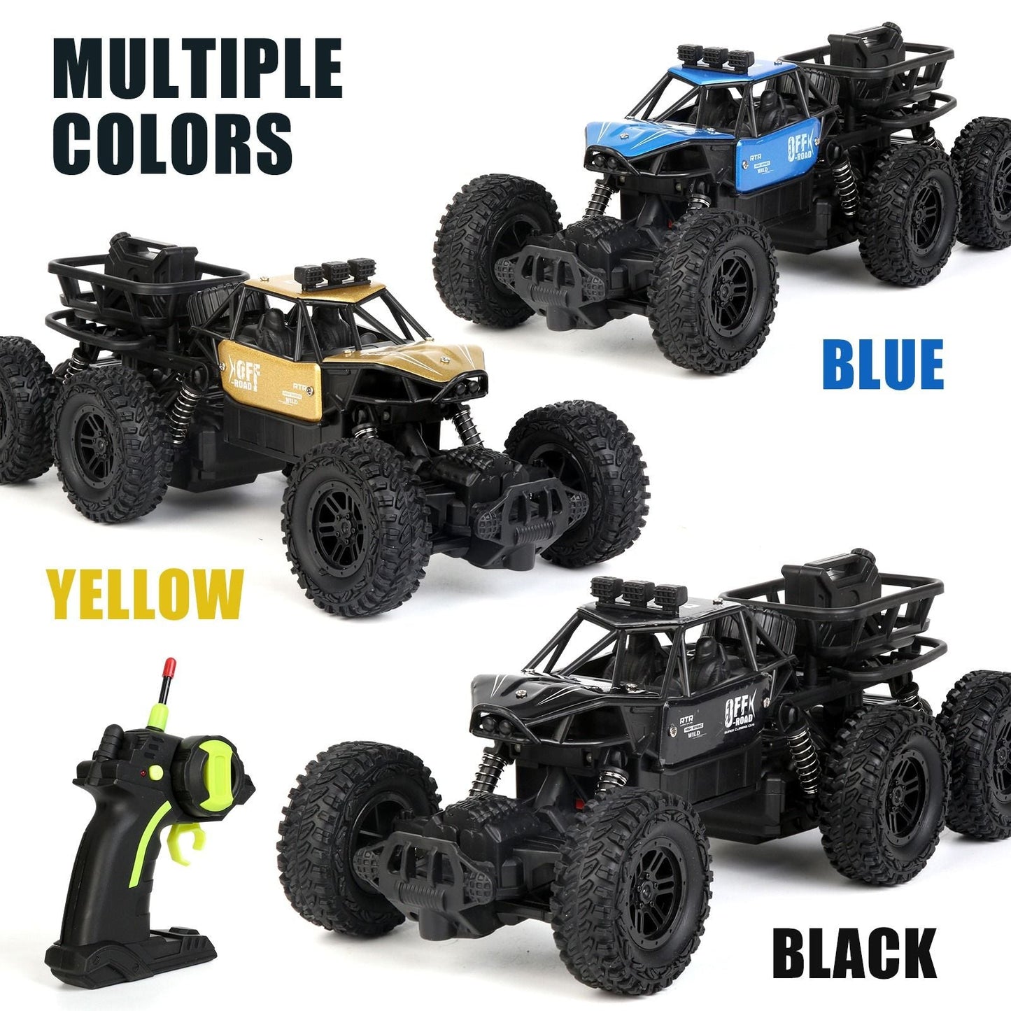 All-terrain Electric Toy Car, Alloy Car, 1:20 Scale Model Car, 2.4GHz R/ C Off-road Car, High-speed Car, with Headlights And Shock Absorption, Birthday Gifts for Kids Over 3 Years Old