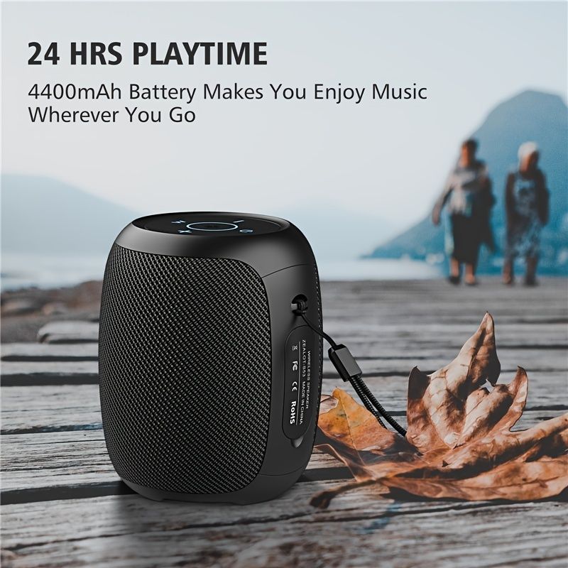 Zealot S53 Mini Speaker Portable Wireless Column Waterproof HIFI Lossless Sound Quality Stereo Subwoofer Loudspeaker; Christmas Gift For Women/Kids/Children/Men/Adults