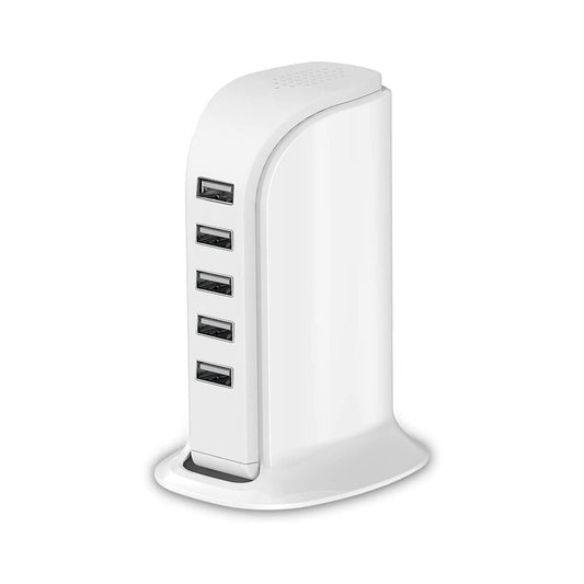 1pc USB Charger; Multi-Device Charging Station; Fast Charging Block; USB Charging Hub With Multi-Ports For IPhone; IPad; Kindle; Travel Accessories