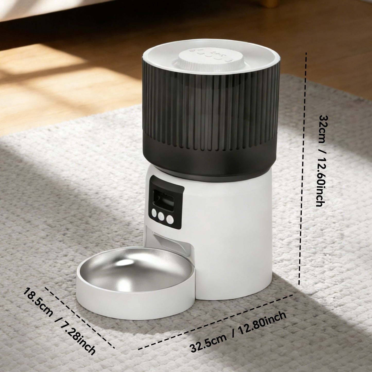 Intelligent fully automatic pet feeder, timed and quantified feeding, remote control is more worry free