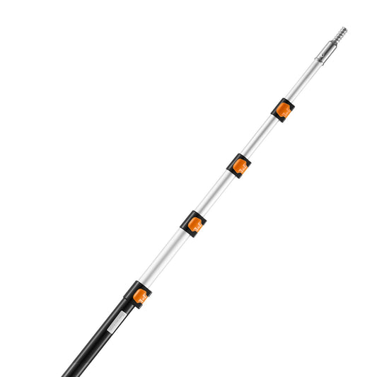 Telescoping Pole, 6 to 24 FT Pole, Extension Multi-Purpose Pole, Sturdy Aluminum Alloy Paint Extendable Pole with Flip-Lock Design, Telescopic Pole for Painting, Dusting and Cleaning