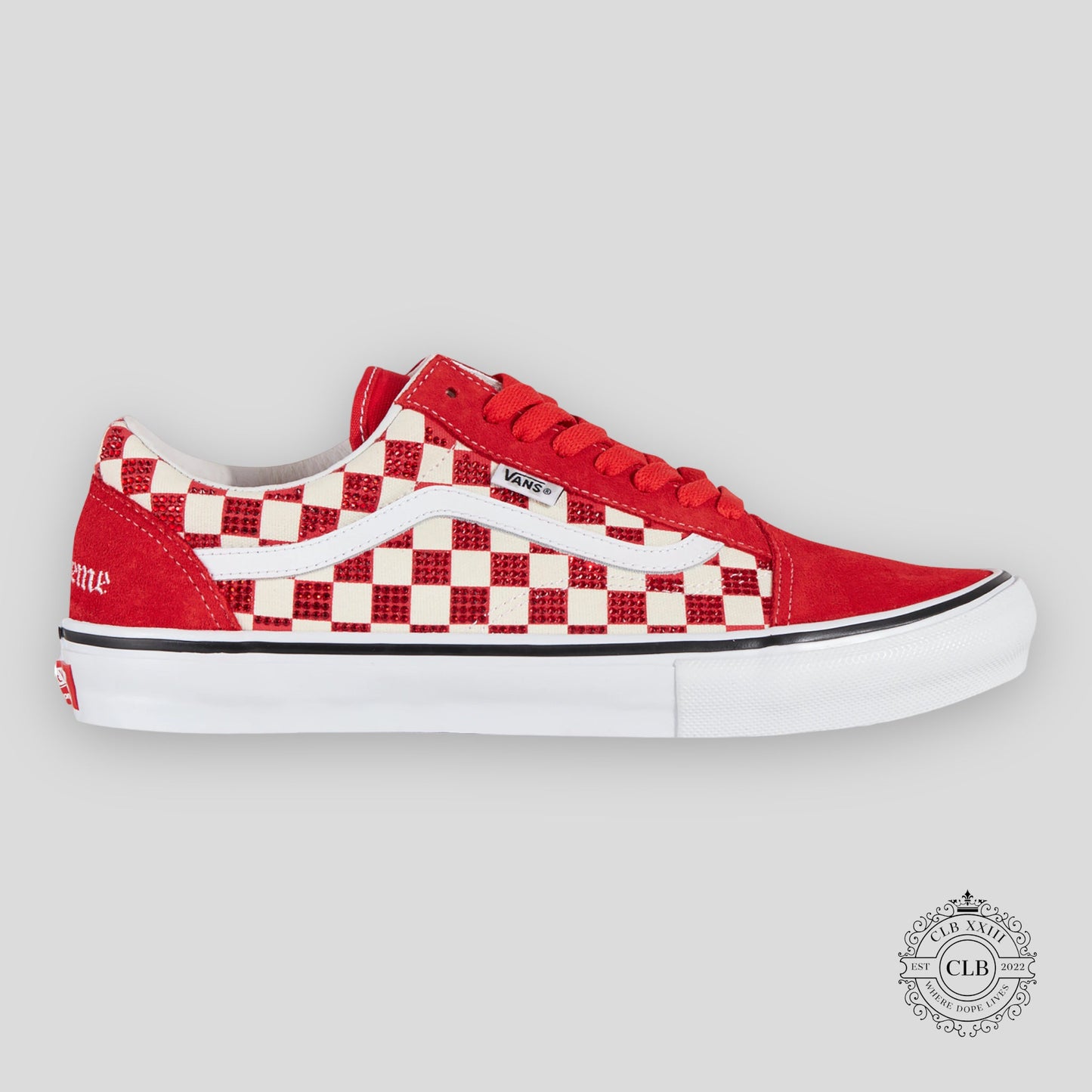VANS X SUPREME X SWAROVSKI “RED”