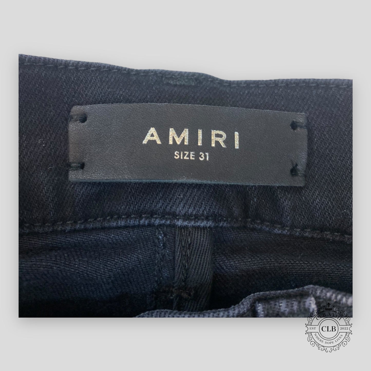 Amiri MX1 Black Bandana Patch Jeans in Aged Black