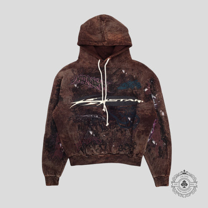 Hellstar H Star Hoodie in Brown