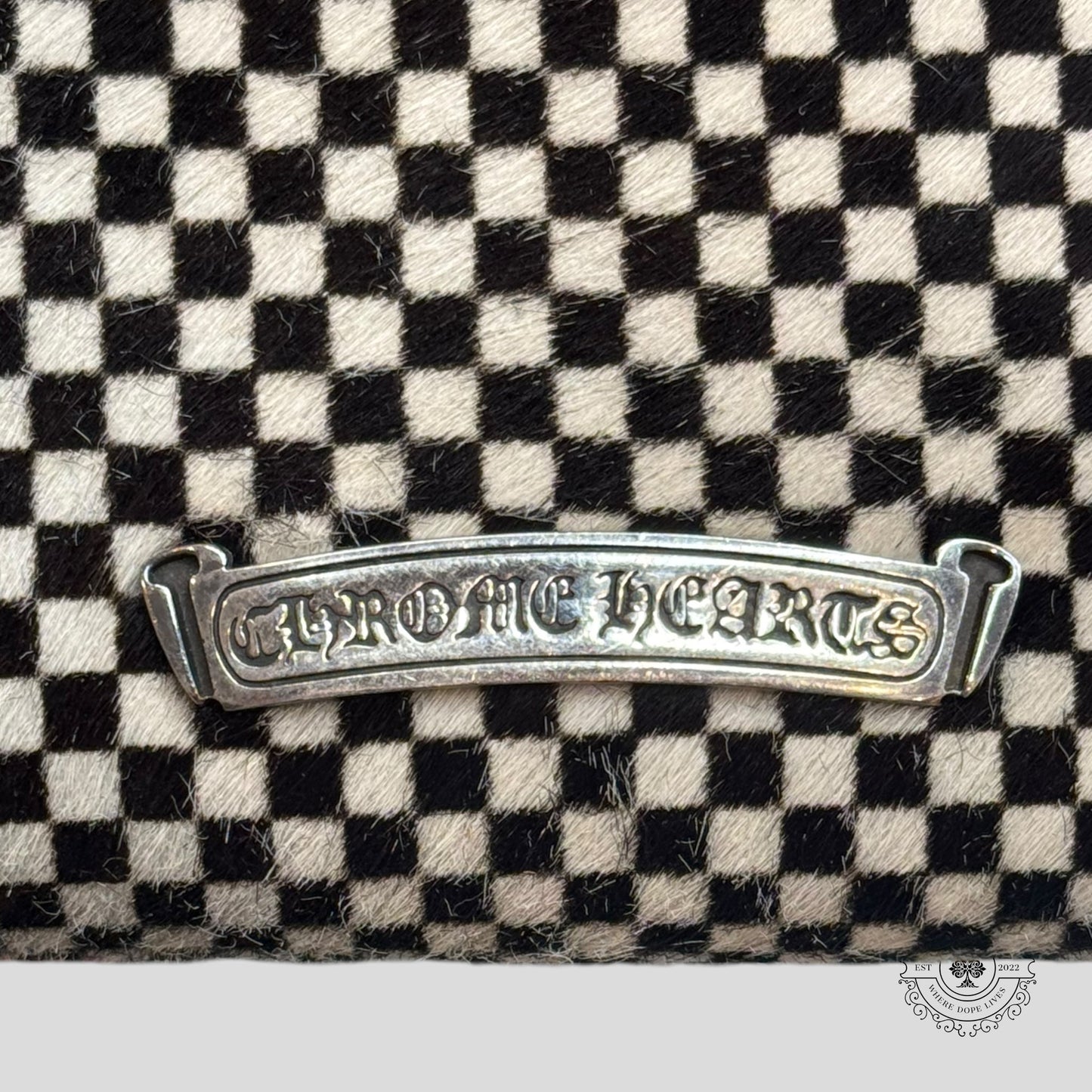 Chrome Hearts Checkered Zip Up Wallet