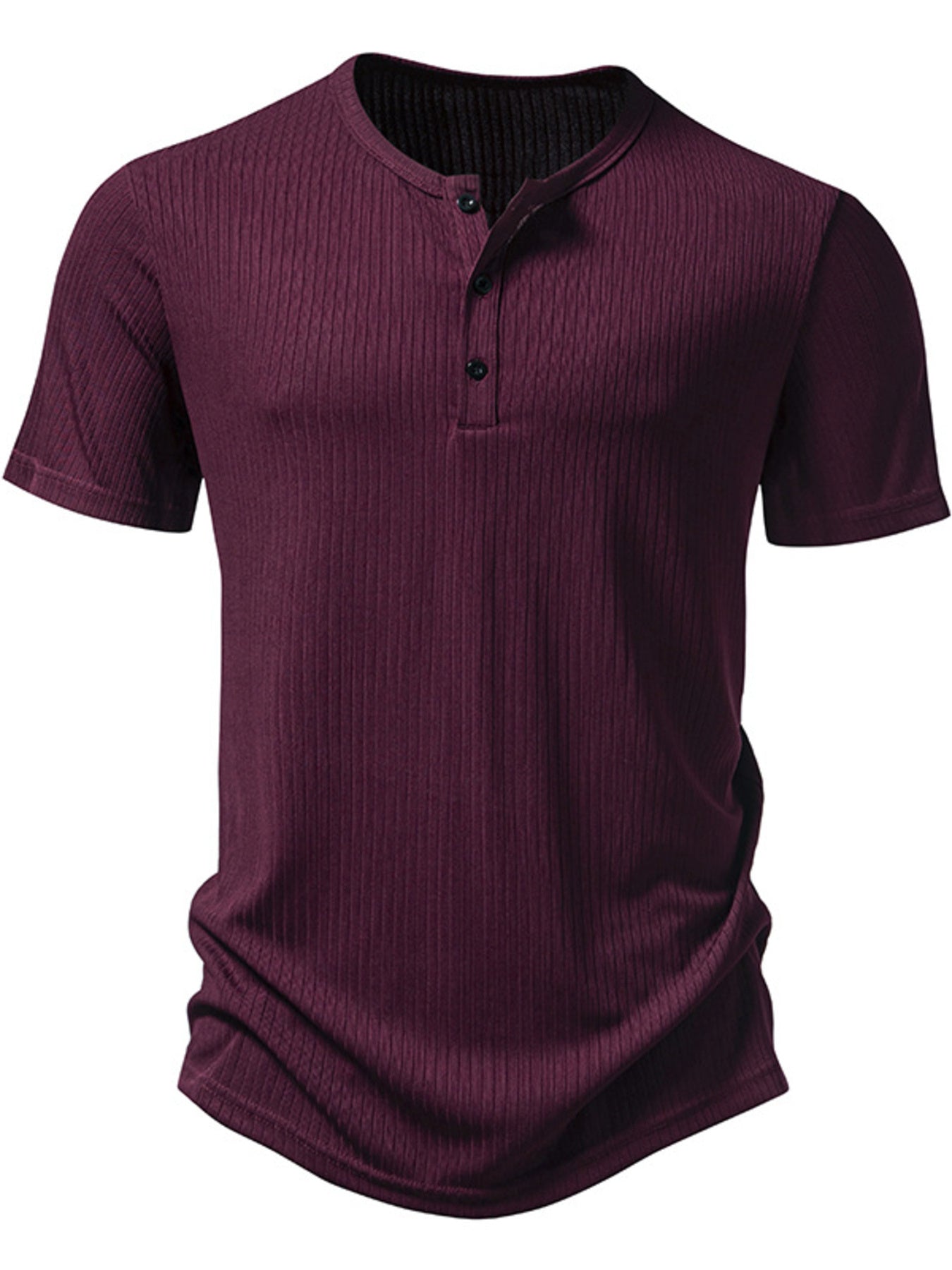 Men's Button Detail Short Sleeve T-Shirt