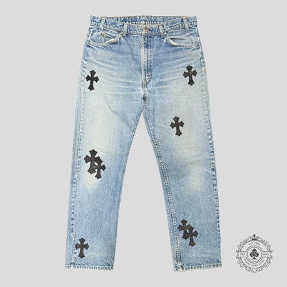 Chrome Hearts Levis Cross Patch Jeans