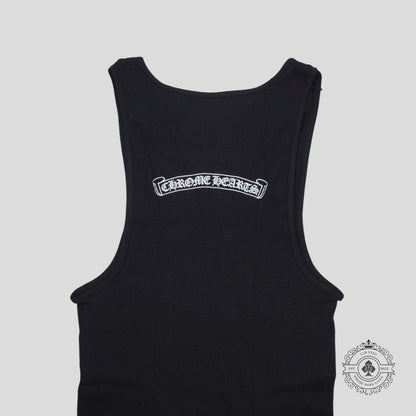 Chrome Hearts Neck Script Logo Tank Top in Black