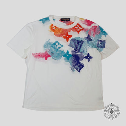 Louis Vuitton Jacquard Watercolor Monogram Tee in White