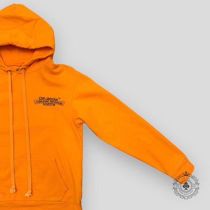 Chrome Hearts Off White Hoodie in Orange