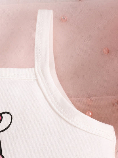 Children's Cow Print Tank Top & Shorts Set