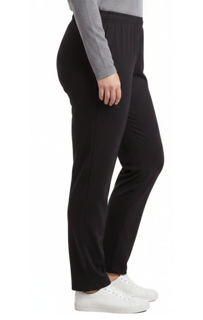 Women's Premium Cotton Stretch High-Waisted Black Leggings - Dressy Comfort in an Everyday Essential