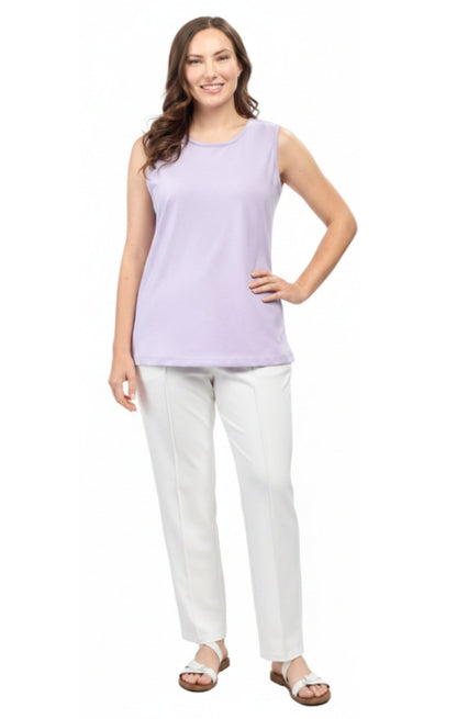 Women's Classic Relaxed Fit Cotton blend Sleeveless Tank Top