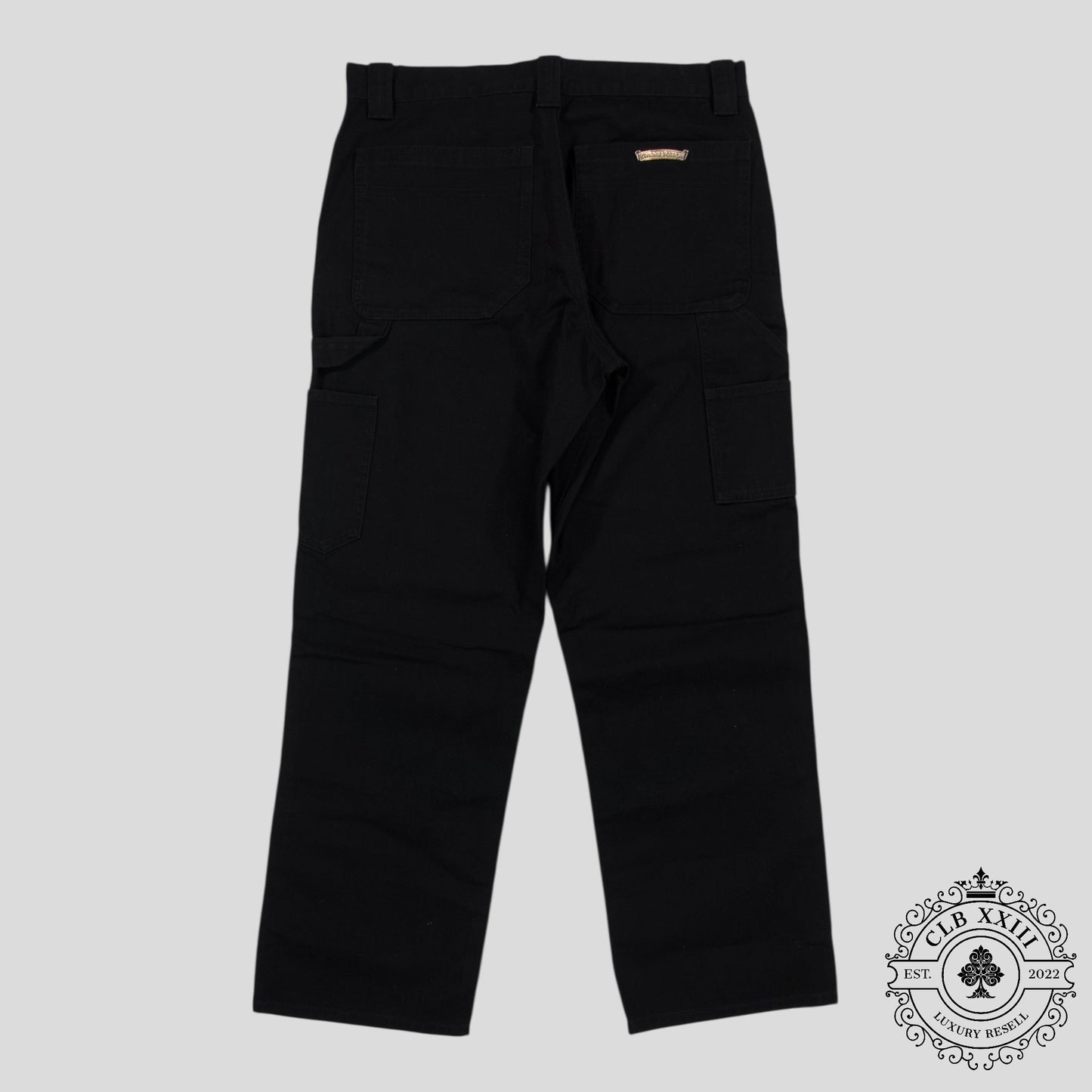 Chrome Hearts Double Knee Carpenter Pants in Black