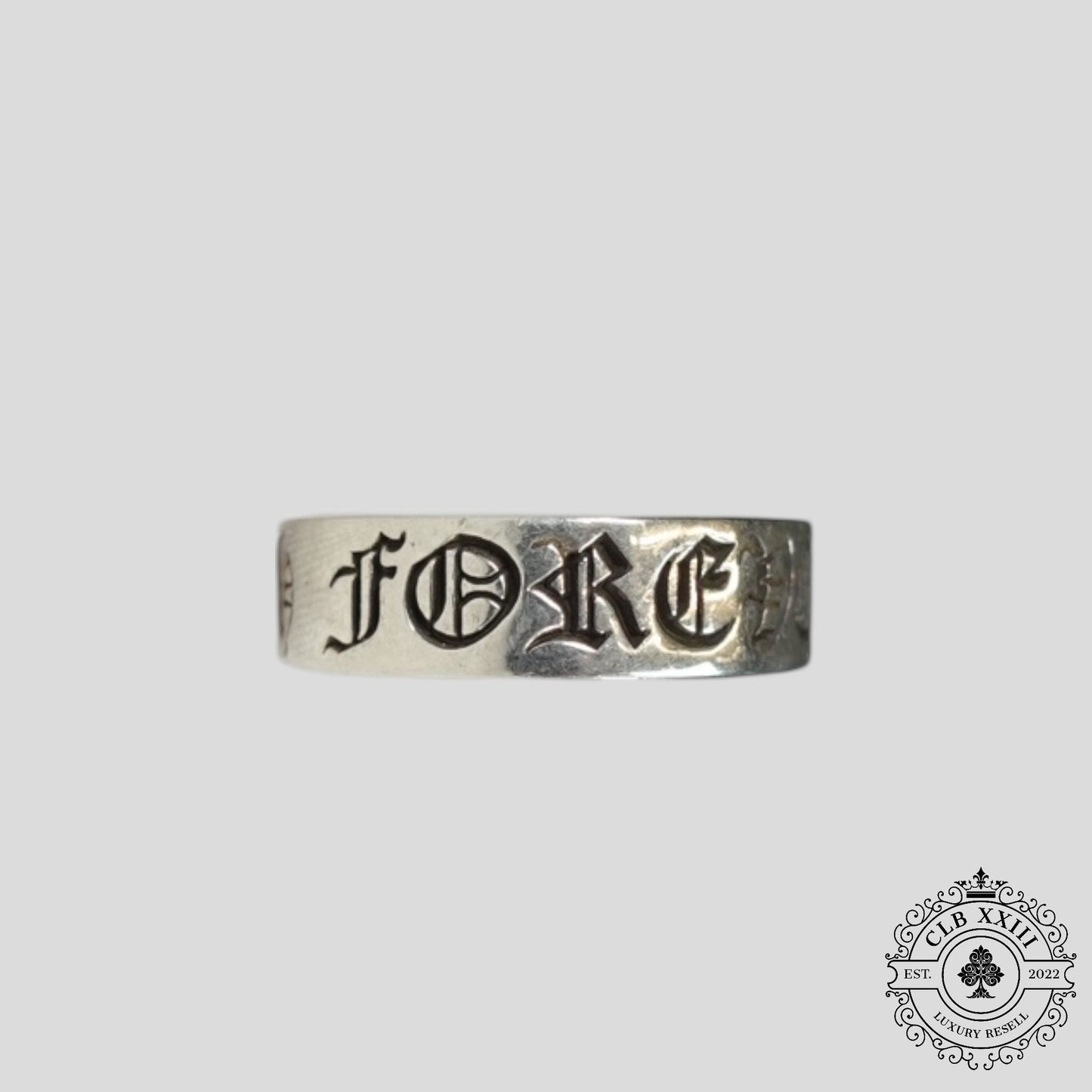 Chrome Hearts CH Forever Ring in Silver