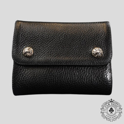 Chrome Hearts Short Wave Wallet in Black
