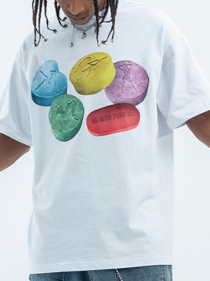Men's Graphic Round Neck T-Shirt
