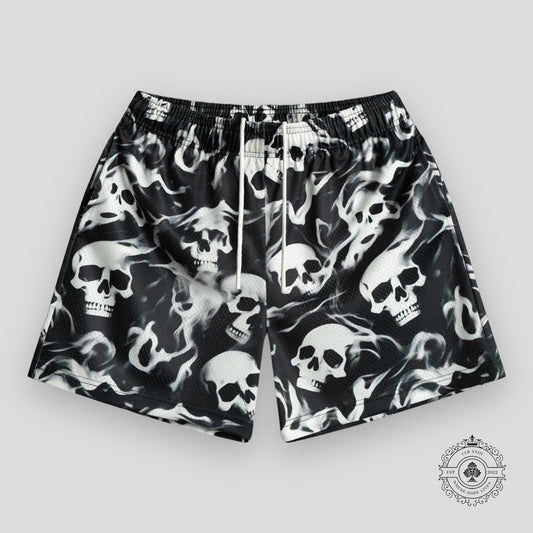 Bravest Studios Skully Shorts in Black