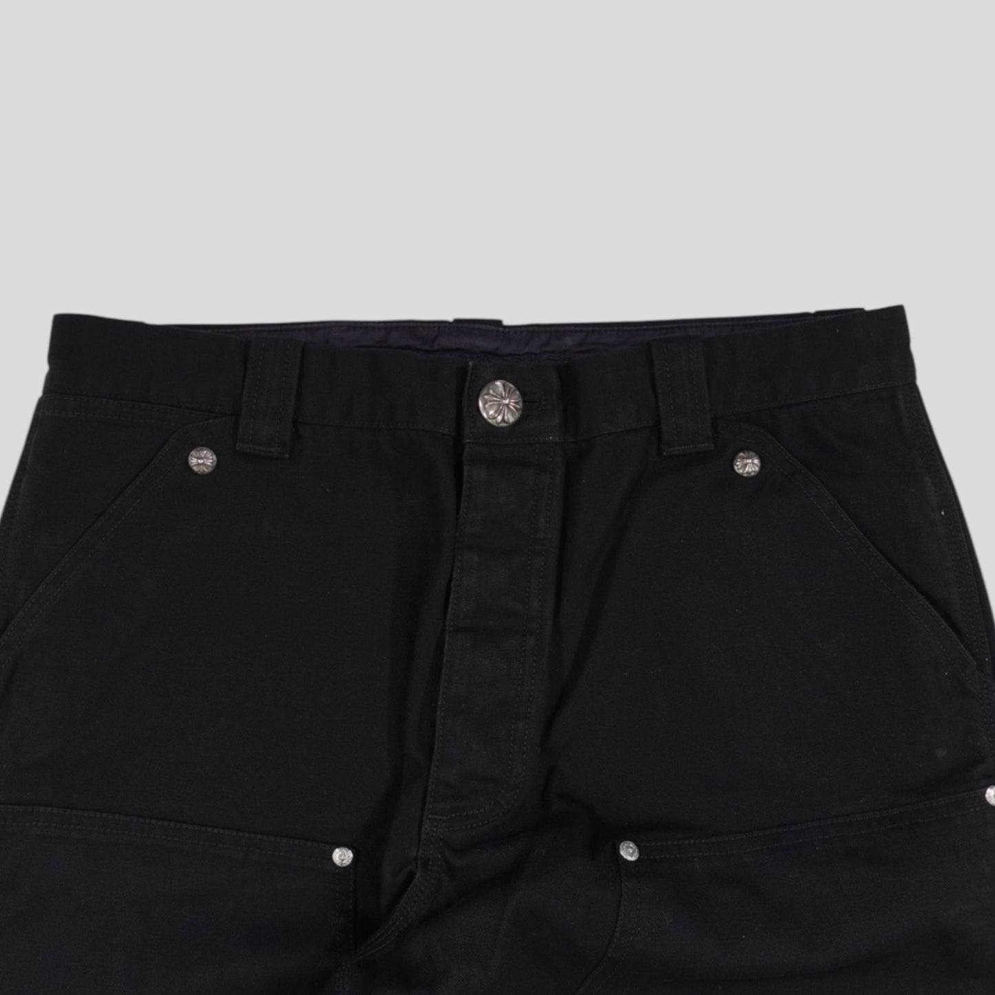 Chrome Hearts Double Knee Carpenter Pants in Black