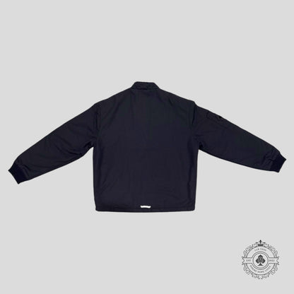 Chrome Hearts Faux Fur Lined Cemetery Patch Racing Jacket
