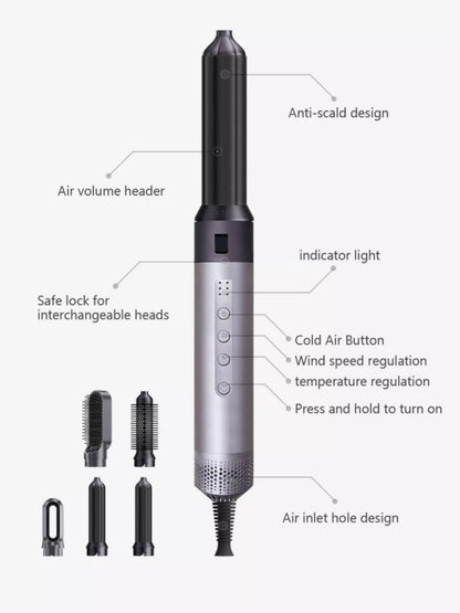 6-in-1 Interchangeable Head Curling Iron