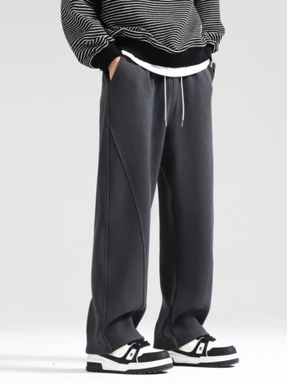 Men's Plus Size Wide Leg Casual Pants