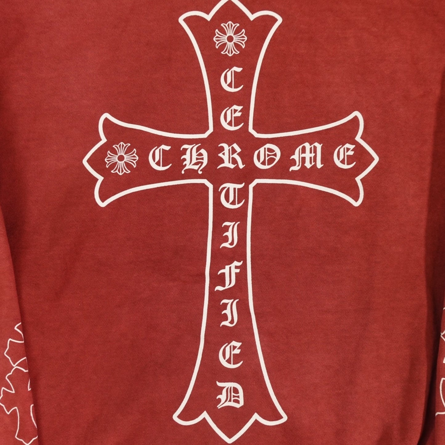 Chrome Hearts Certified Chrome Hoodie in Red