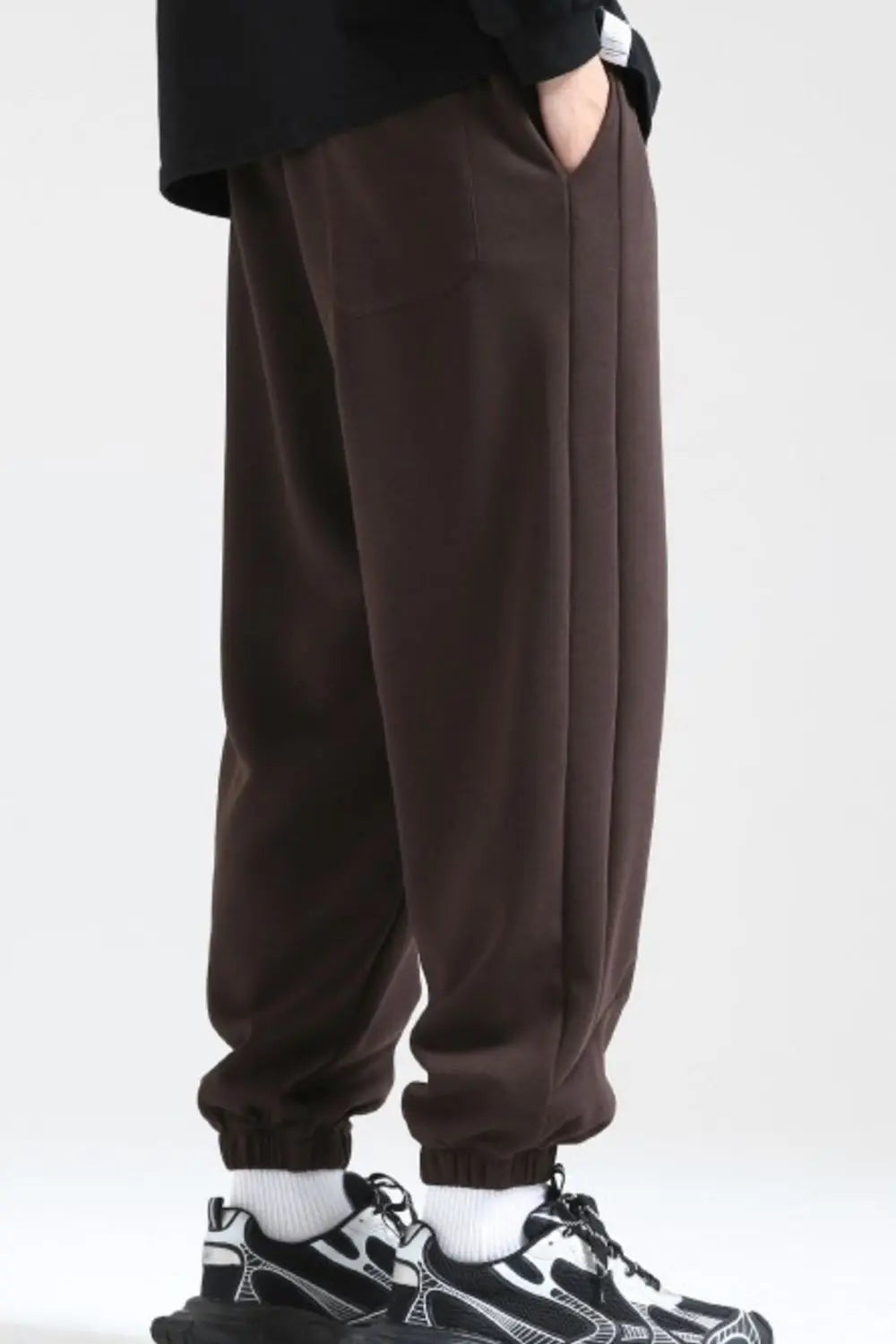 Men's Plus Size Casual Loose Fit Drawstring Sweatpants