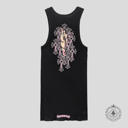 Chrome Hearts Deadly Doll Tank Top in Black