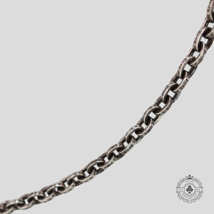 Chrome Hearts Paper Chain Necklace 24" in Silver