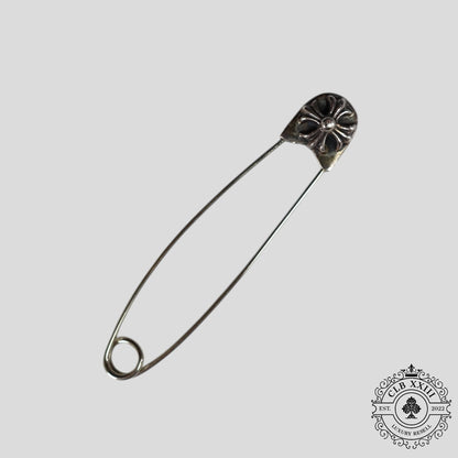 Chrome Hearts Silver Safety Pin