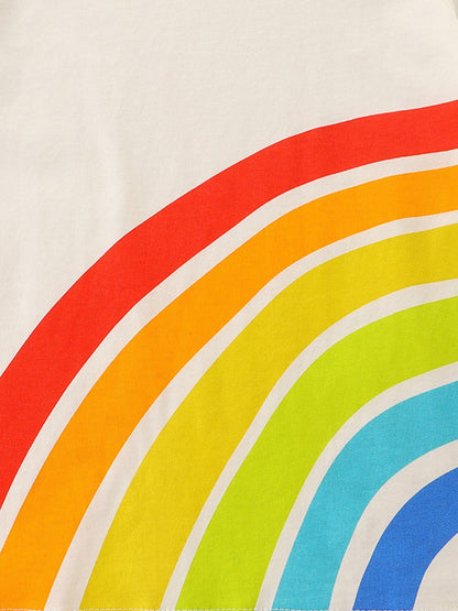 Children's Rainbow Graphic Crew Neck T-Shirt