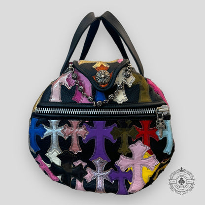 Chrome Hearts Multicolor Cross Patch Duffle Bag