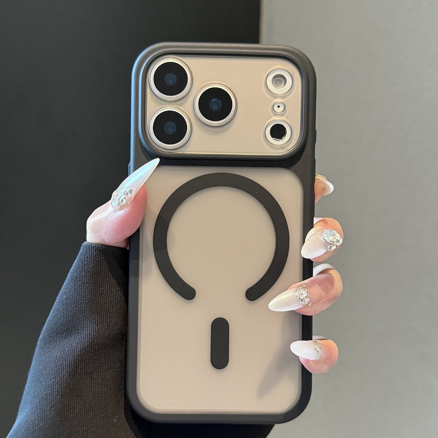 Magnetic Shockproof Semi-Transparent Phone Case