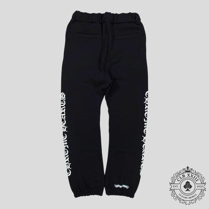 Chrome Hearts Scroll Logo Sweatpants in Black