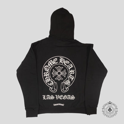 Chrome Hearts Las Vegas Exclusive Horseshoe Hoodie in Black