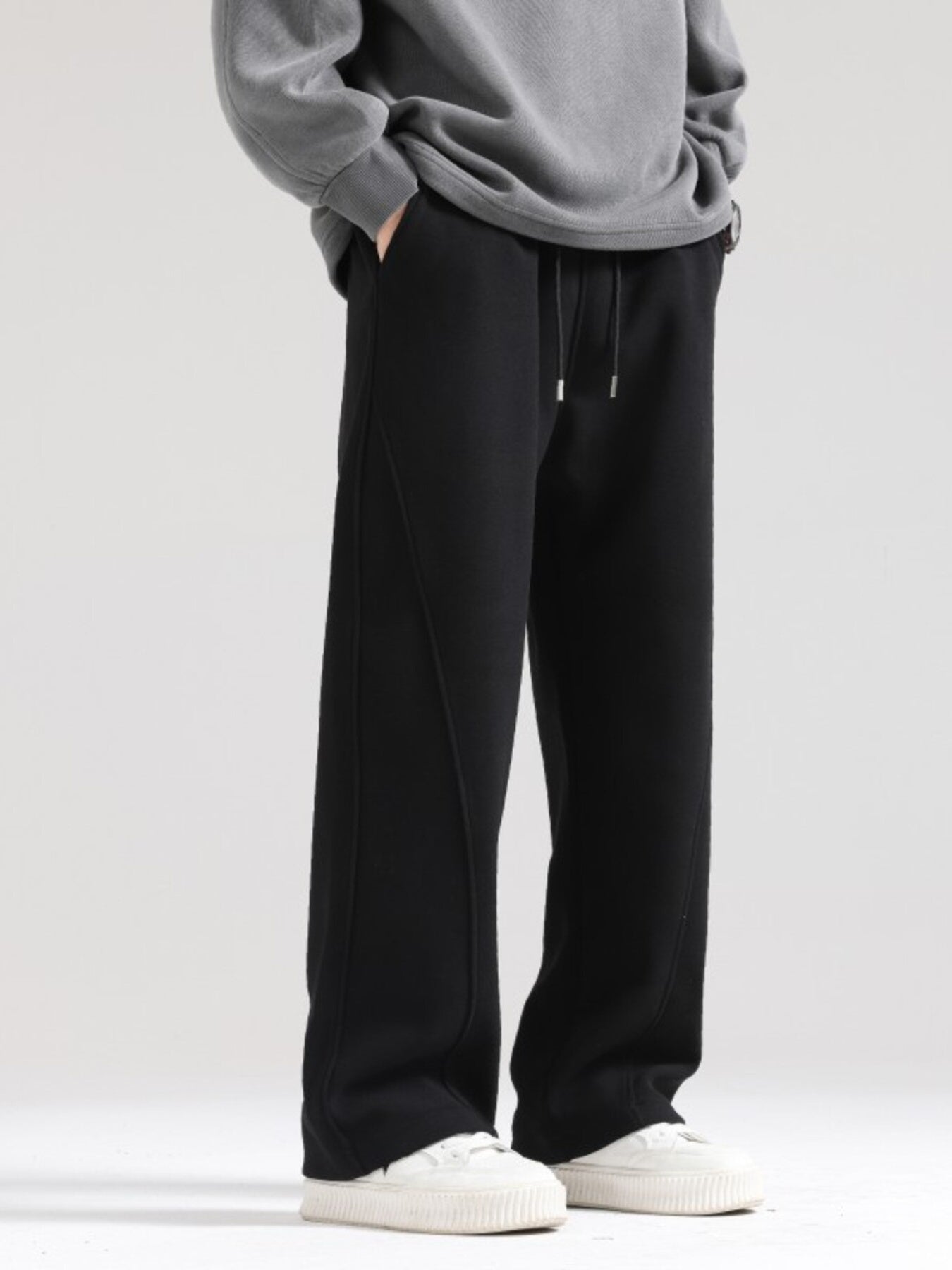 Men's Plus Size Wide Leg Casual Pants