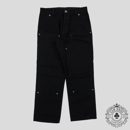 Chrome Hearts Double Knee Carpenter Pants in Black