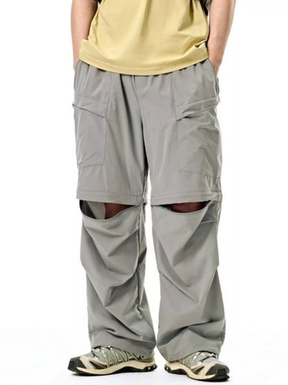 Men's Cargo Pants with Drawstring Waist