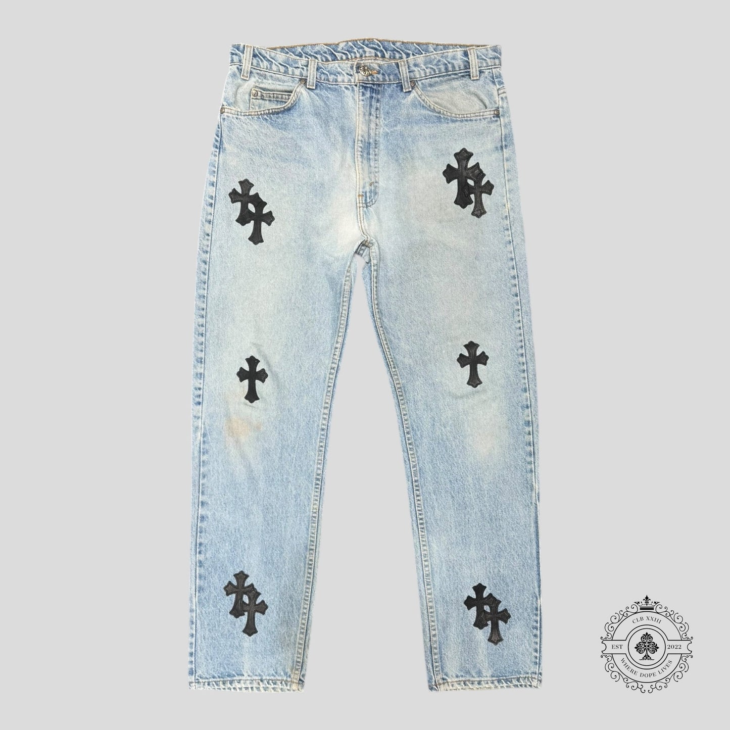Chrome Hearts Levis Cross Patch Jeans