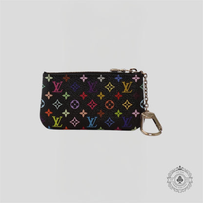 Louis Vuitton x Takashi Murakami Key Pouch in Black