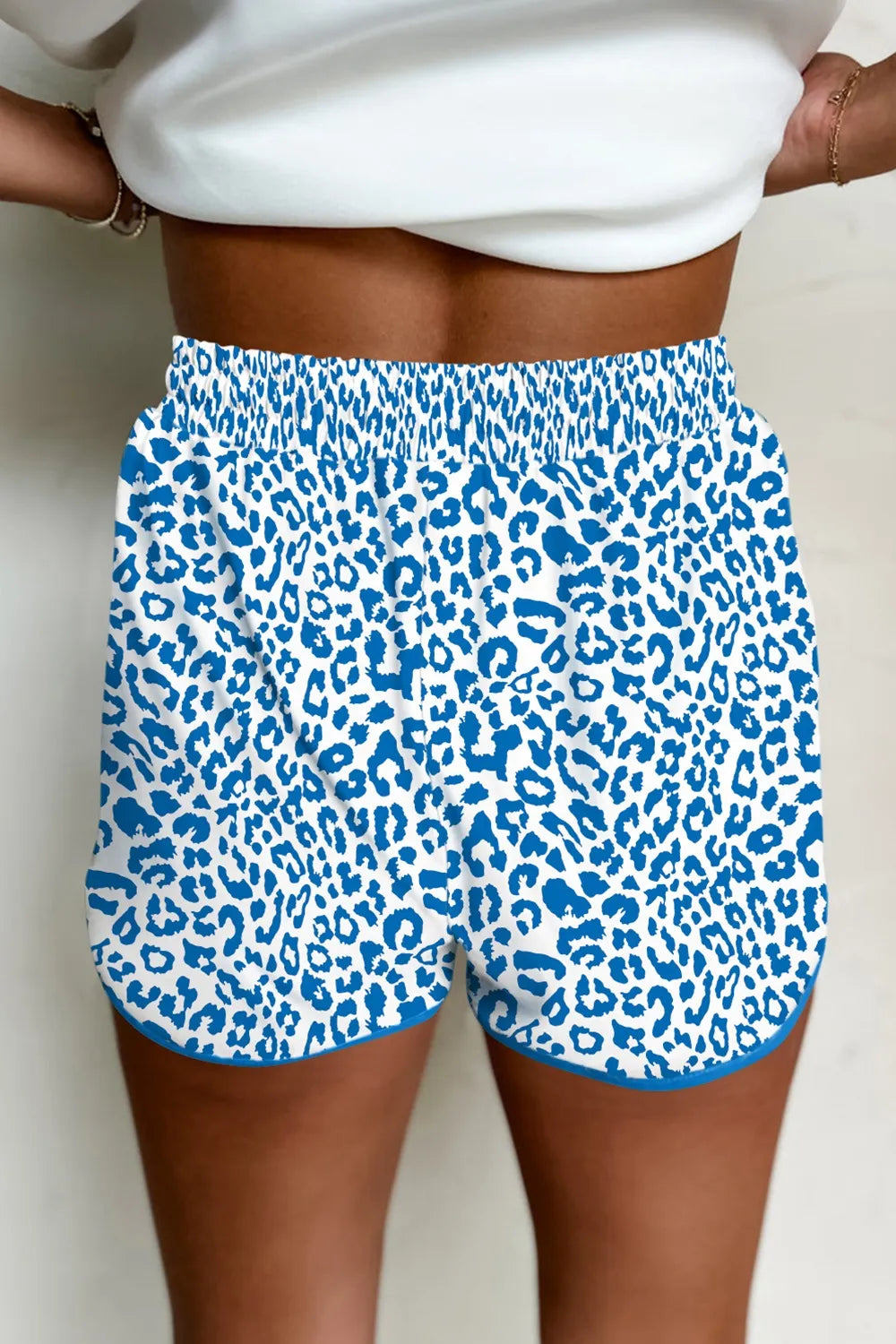 Leopard Drawstring Shorts
