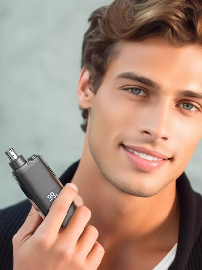 Rechargeable LED Display Nose Hair Trimmer